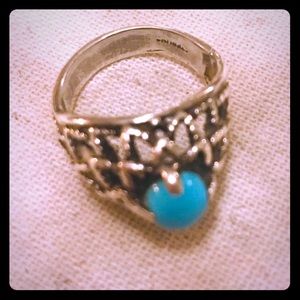 Authentic Sterling Silver + Turquoise Ring